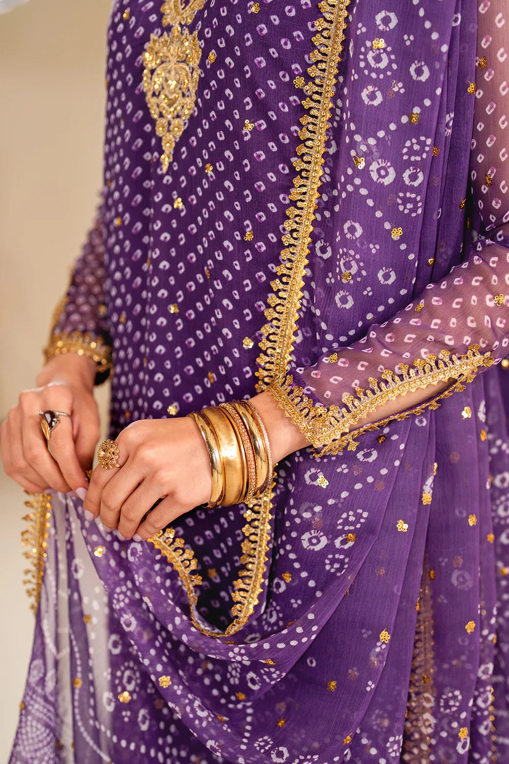 03-Piece Heavy Embroidered Chiffon - Ready to Wear