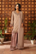 LAWN SUIT WITH CHIFFON DUPATTA 4 SIDE APLIK WITH 4 BUNCH DRESS