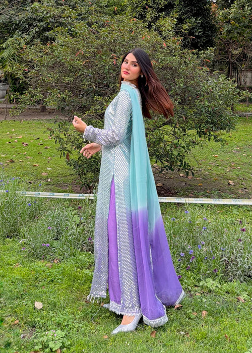 03-Piece Embroidered Chiffon Suit | Ready To Wear