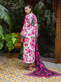 03-Piece Embroidered Printed Lawn With Chiffon Dupatta - Ready To Wear