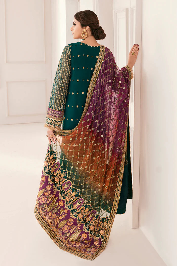 3 piece Chiffon Suit With Net Dupatta | Ready To Wear