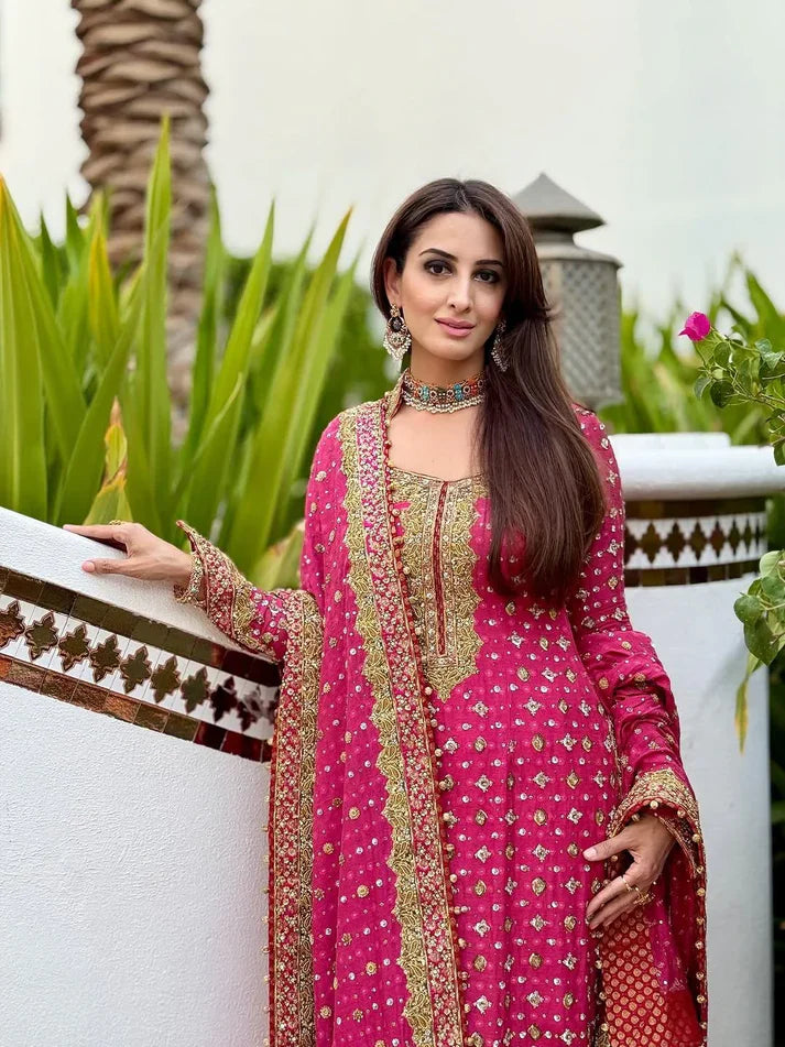 03-Piece Embroidered Chiffon Suit | Ready To Wear