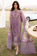 3-Piece Lawn Embroidered Suit With Digital Printed Silk Dupatta