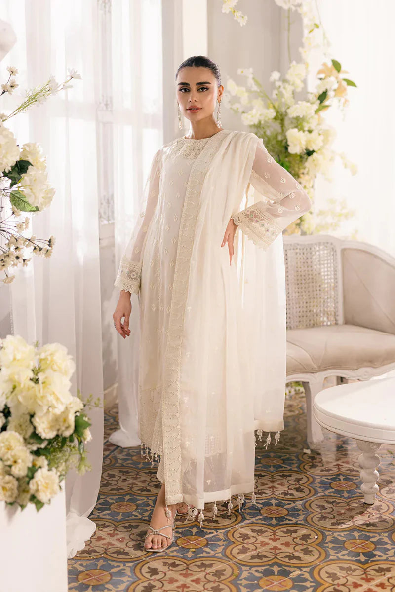 Ivory Elegance: Classic White Kurta & Dupatta | Ready To Wear