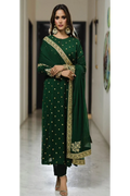 3 Piece Stitched  Chiffon  suit - Ready  to Wear