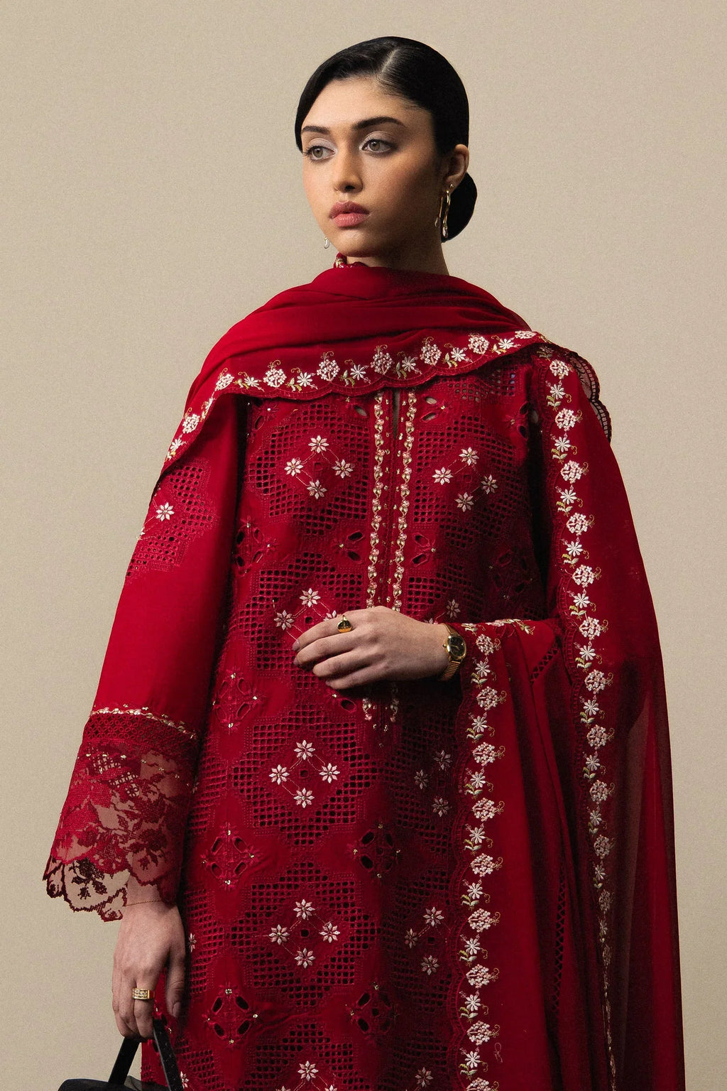 03-Piece Embroidered Lawn Suit | Ready To Wear