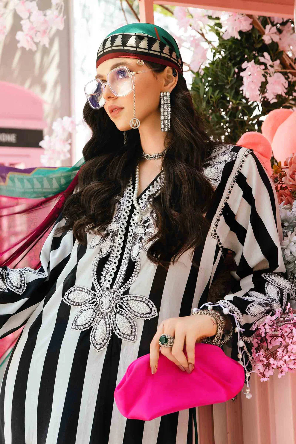 03-Piece Printed Lawn Suit With Embroidery - Ready To Wear
