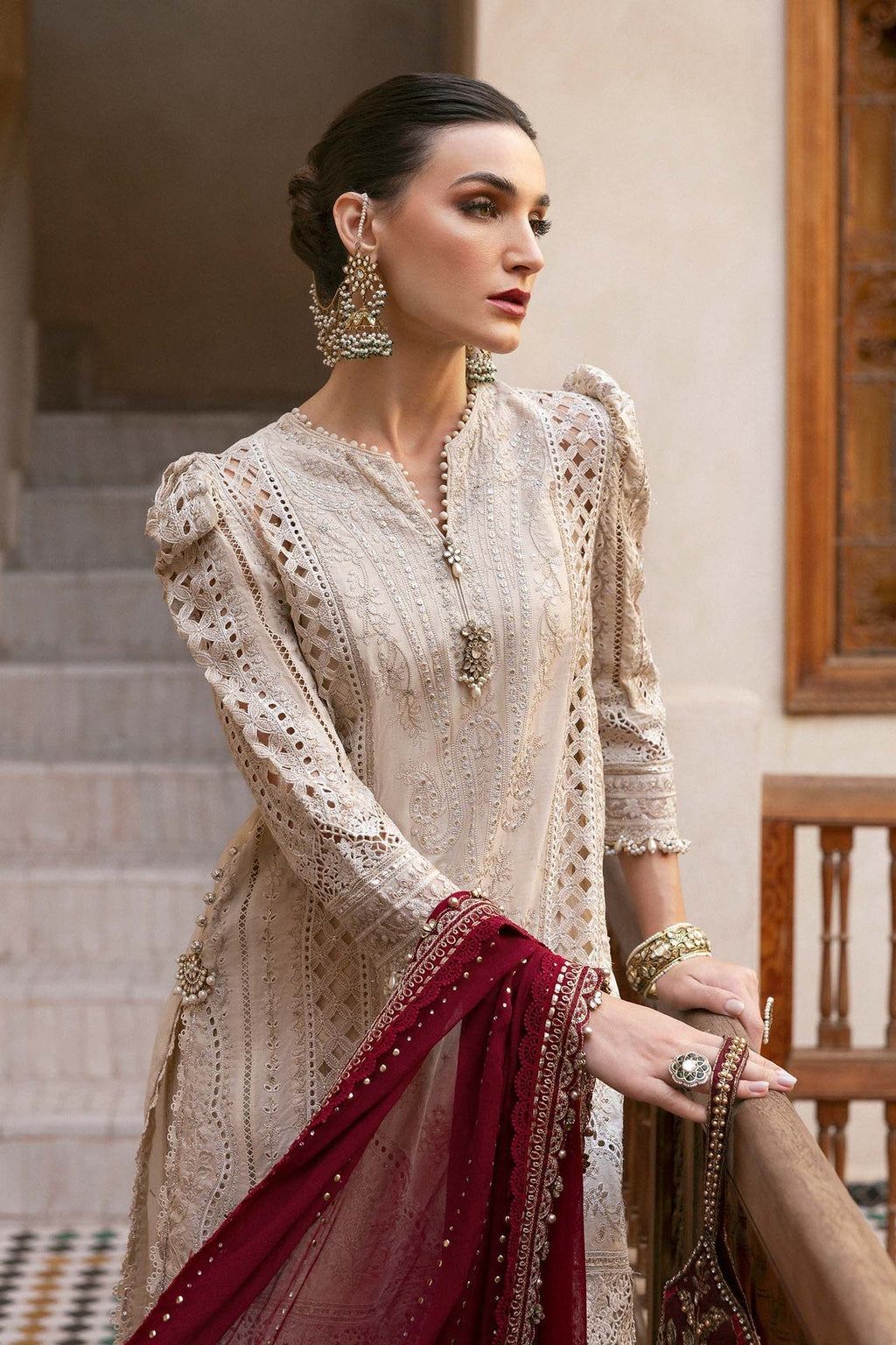 Maria B Luxury Lawn Chicken Kari Partywear Dress