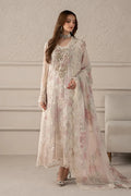 03-Piece Embroidered Chiffon Suit With Silk Trouser & Dupatta | Ready To Wear
