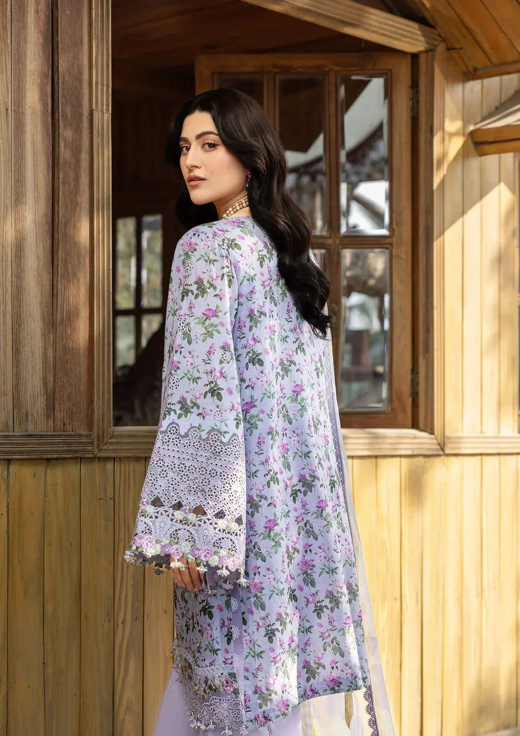 03-Piece Printed Lawn Suit With Embroidery | Ready To Wear