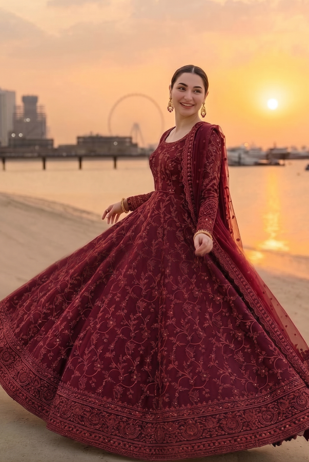 03-Piece Lawn Suit ( Maxi Style ) - Ready To Wear