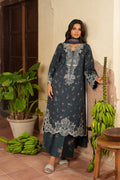 3 Piece Stitched Embroidered Lawn Suit Ready To Wear