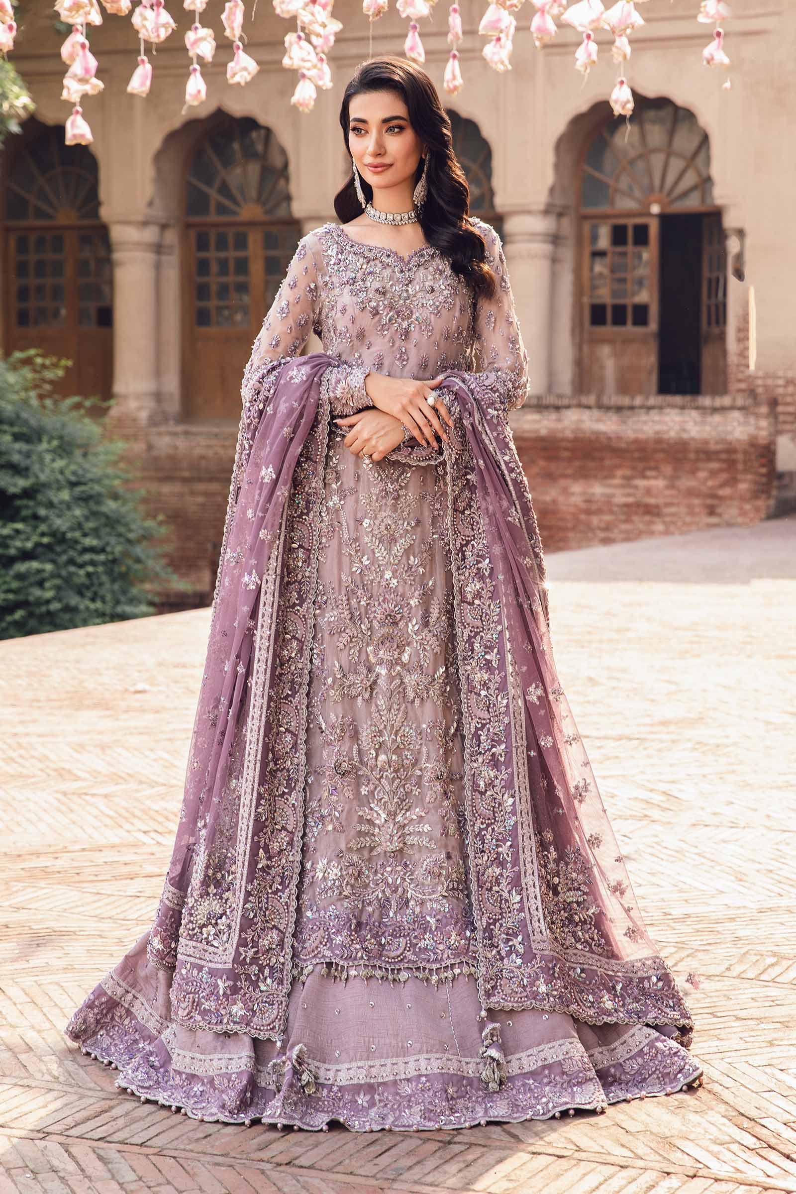 03-Piece Heavy Embroidery Net Bridal Dresss | Ready To Wear