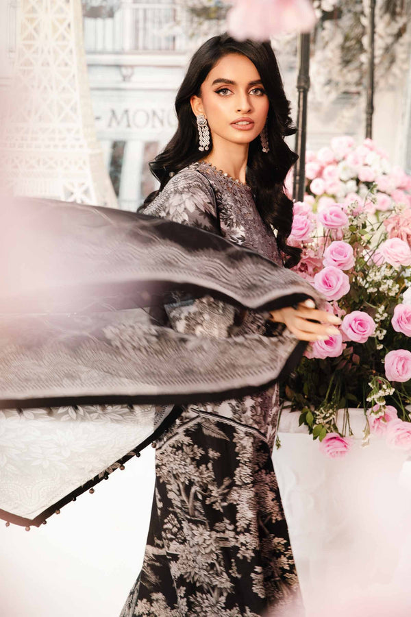 03-Piece Printed Lawn Embroidered Dress Ready To Wear