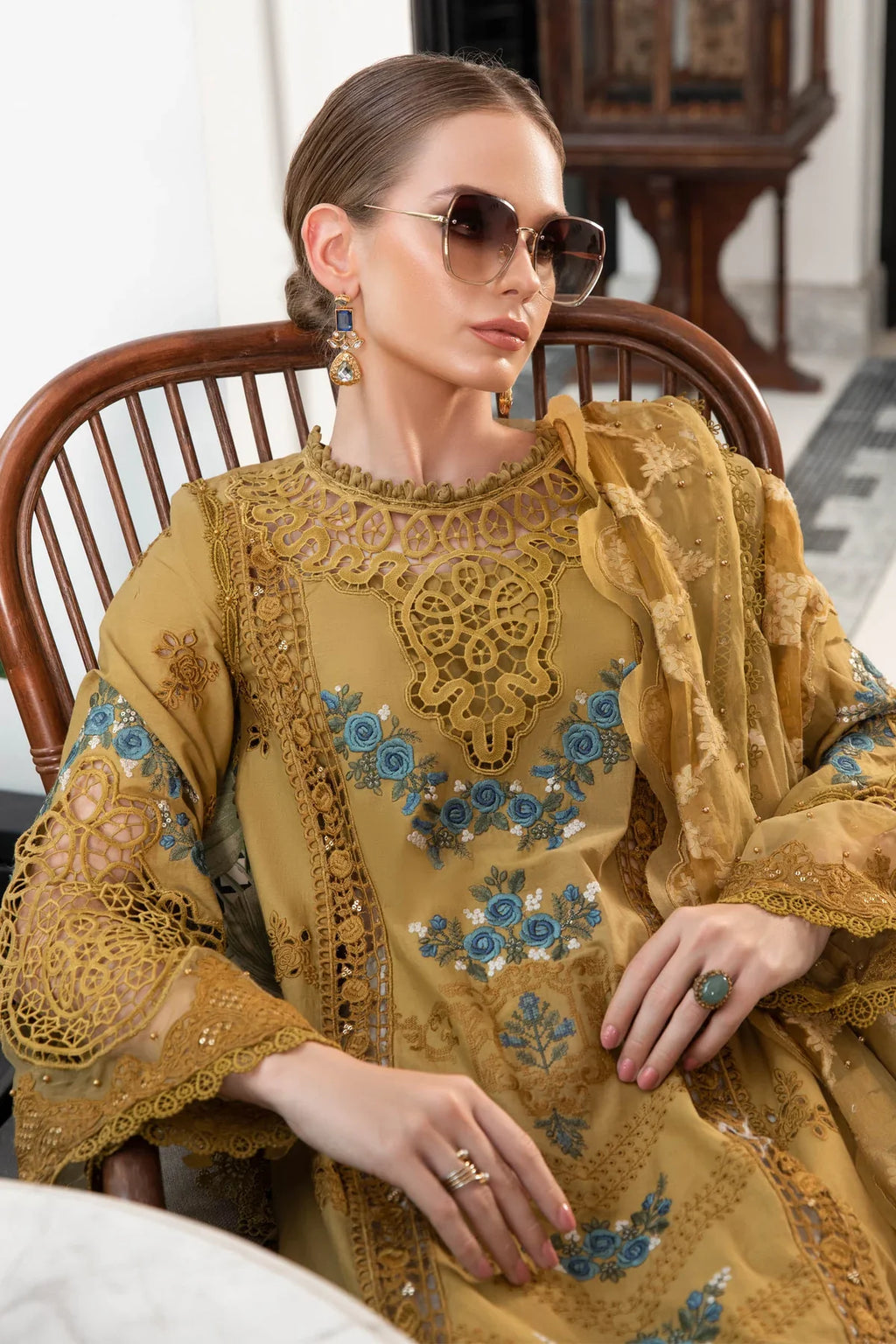 03-Piece Maria-B Lawn Dress Ready to Wear