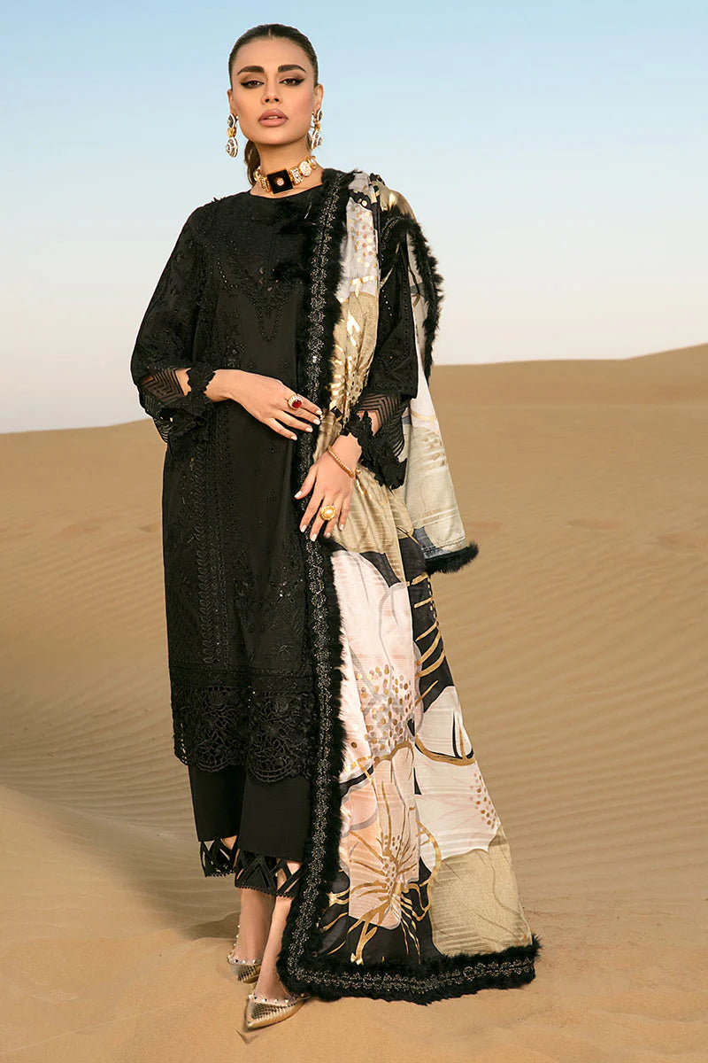 Midnight Desert: Embroidered Cotton Suit | Ready To Wear