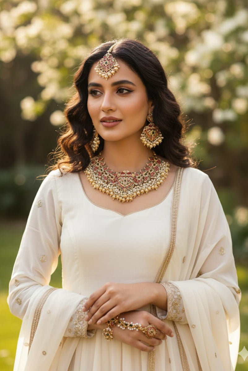 The Ultimate Collection of Regal Kundan and Polki Bridal Jewelry Sets