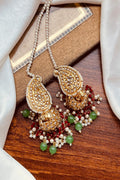 Heritage Paisley Kundan Jhumka