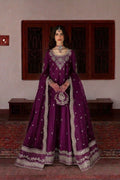 03-Piece Silk Suit With Zari & Sequin Work - Ready To Wear