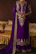 03-Piece Embroidered Sheesha Silk Suit With Net Dupatta | Ready To Wear