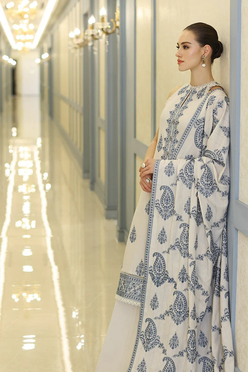 Ivory Elegance: Classic Sleeveless Suit & Palazzo | Ready To Wear