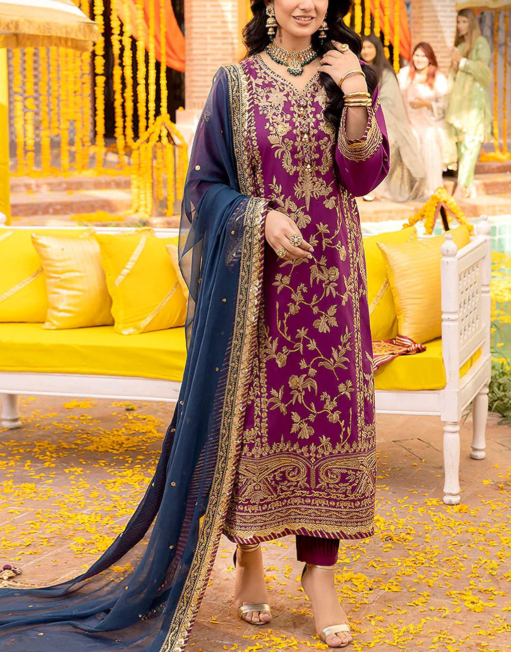 3 Piece Stitched Chiffon  suit - Ready to Wear