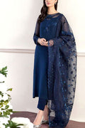 3 Piece Stitched Chiffon • Organza  & Silk   Suit - Ready to  Wear