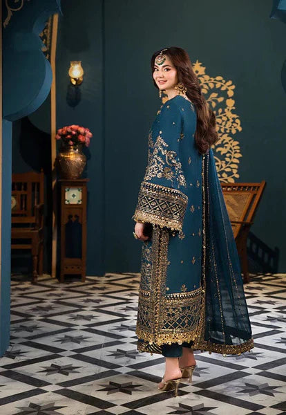 03-Piece Chiffon Suit With Heavy Embroidery | Ready To Wear (DL-AJC)